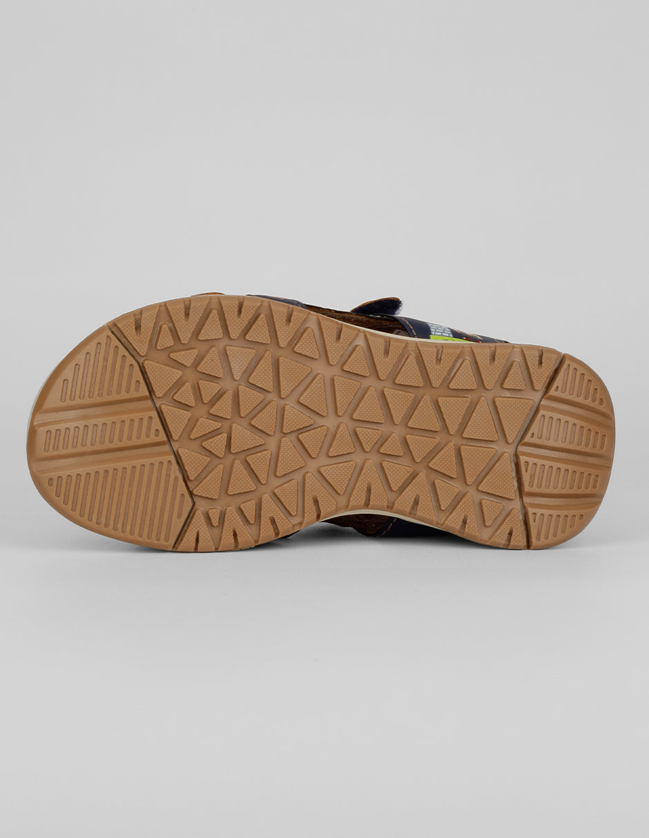 Sandalias Kids en Piel vegana – Azul