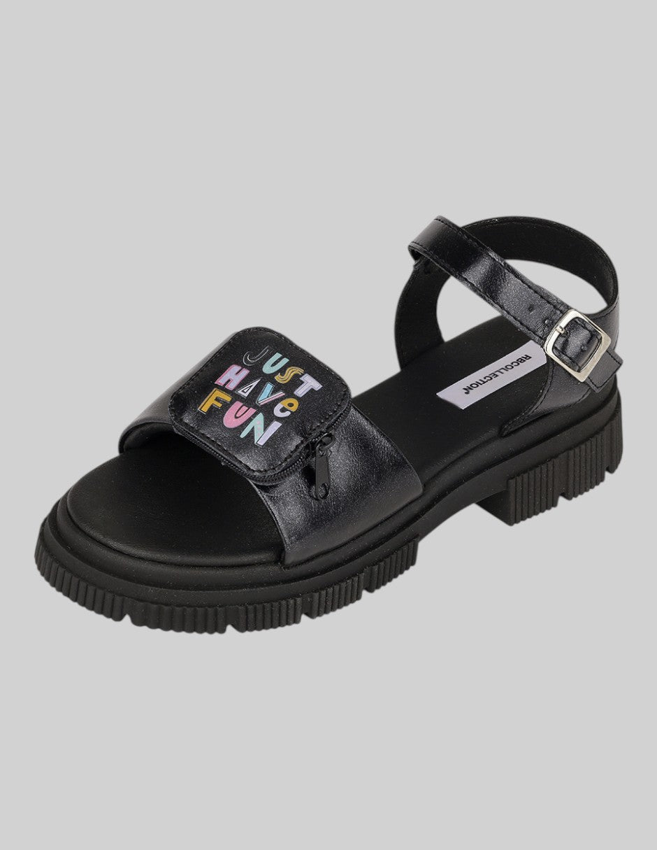 Sandalias Kids en Sintético – Negros