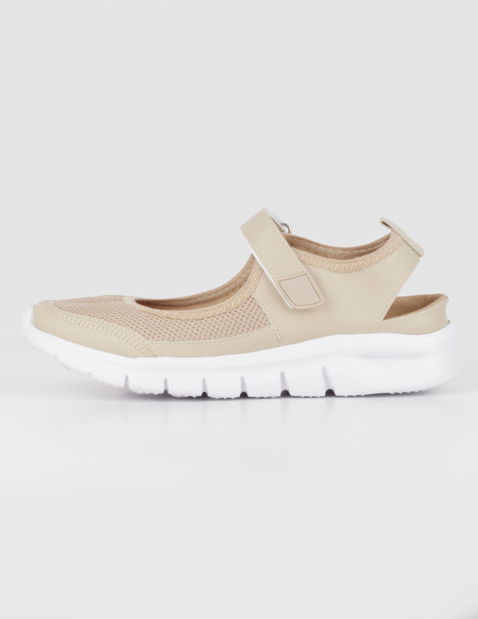 Tenis sin cordones  Comfy en Textil – Beige