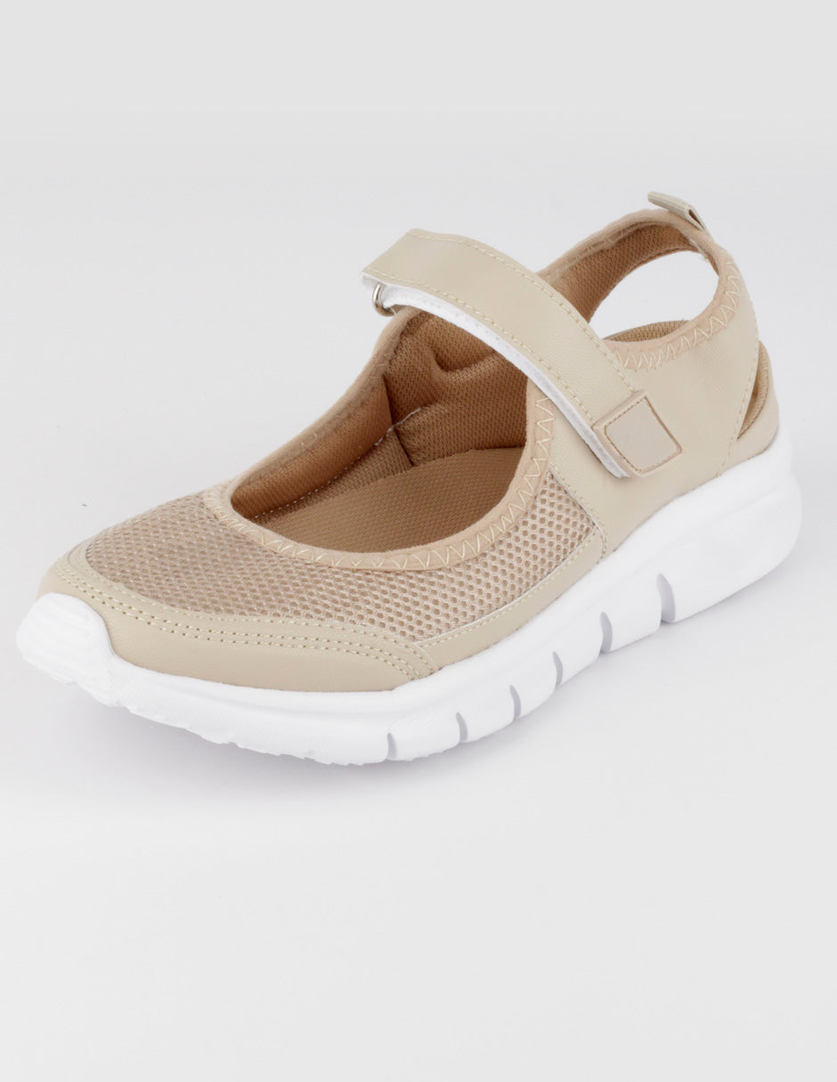 Tenis sin cordones  Comfy en Textil – Beige