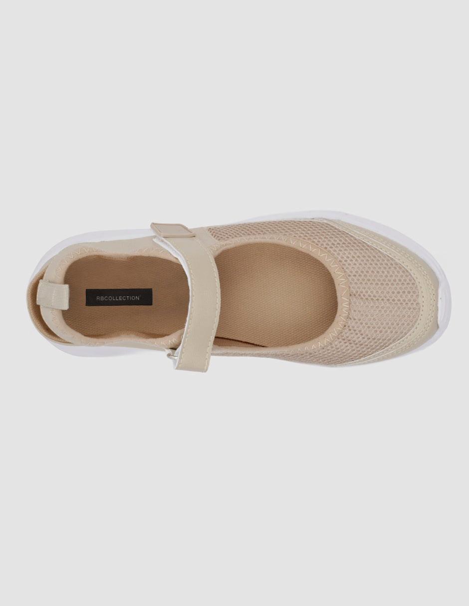 Tenis sin cordones  Comfy en Textil – Beige