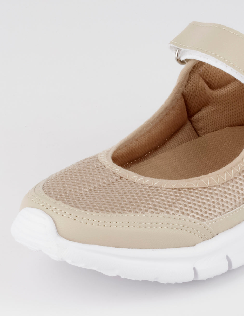 Tenis sin cordones  Comfy en Textil – Beige