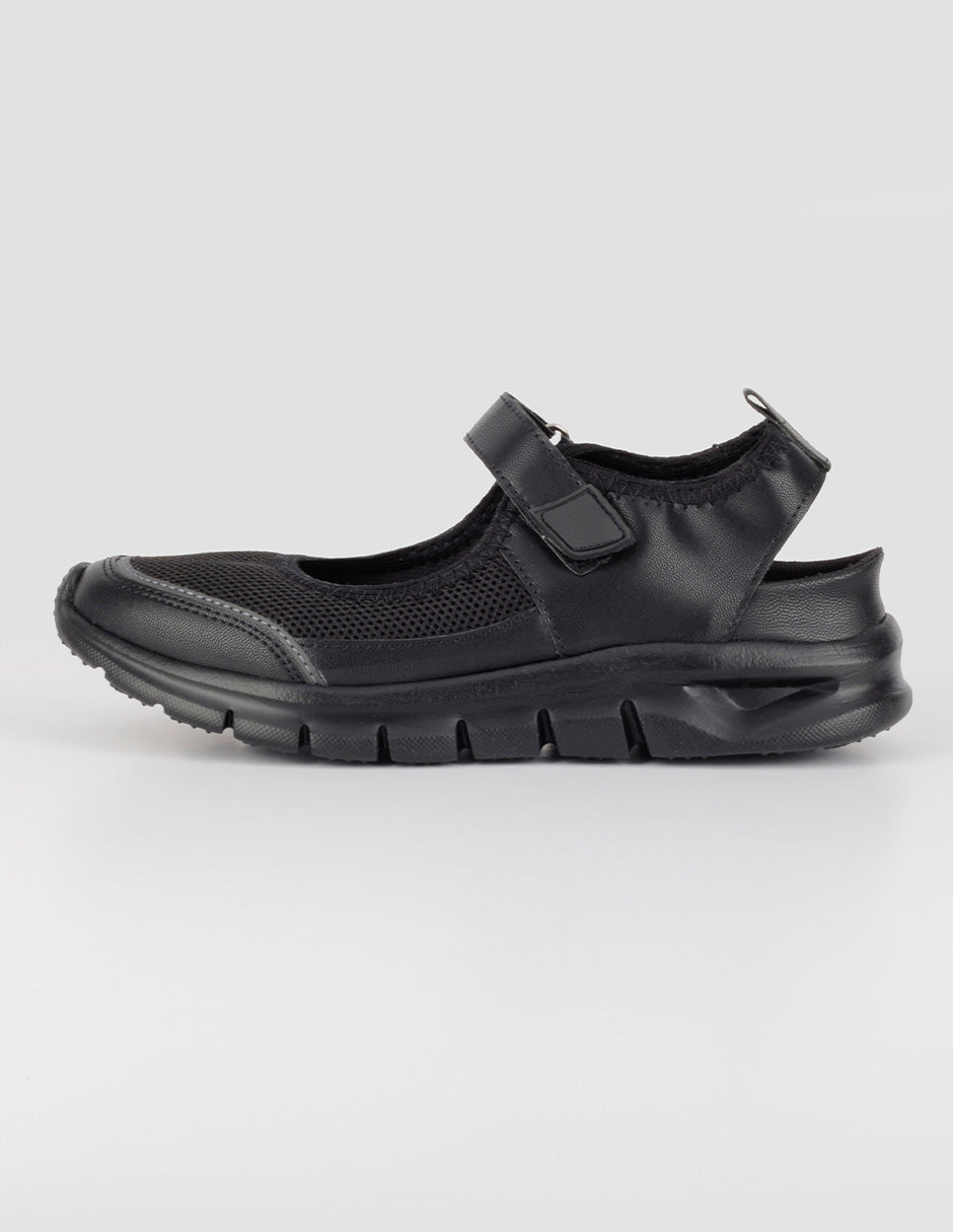 Tenis sin cordones  Comfy en Textil – Negro