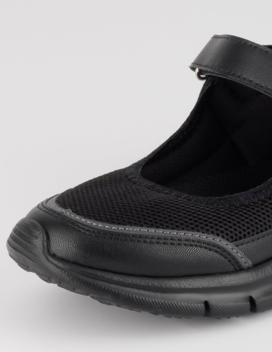 Tenis sin cordones  Comfy en Textil – Negro