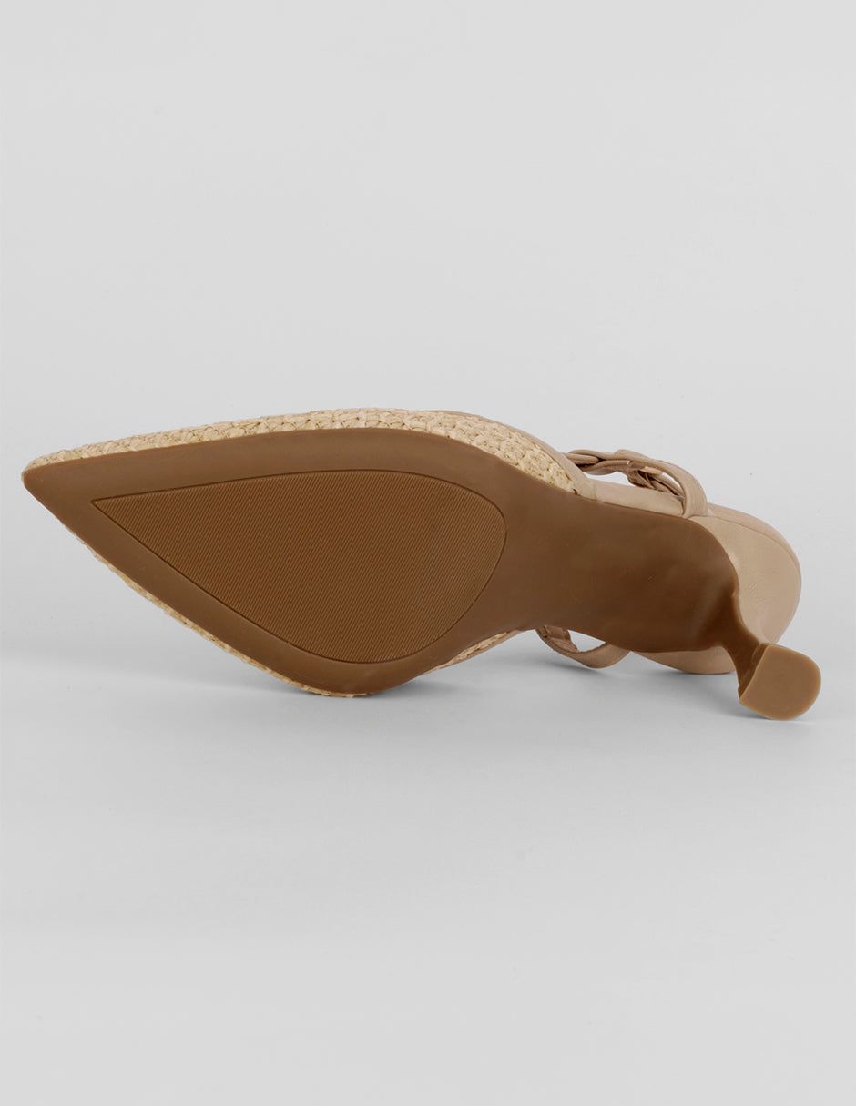 Zapatillas Slingback en Sintético – Beige
