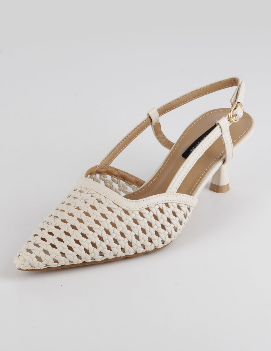 Zapatillas Slingback en Sintético – Beige