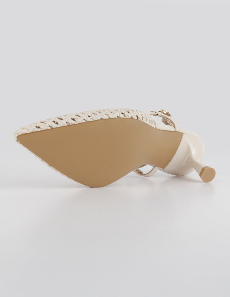 Zapatillas Slingback en Sintético – Beige