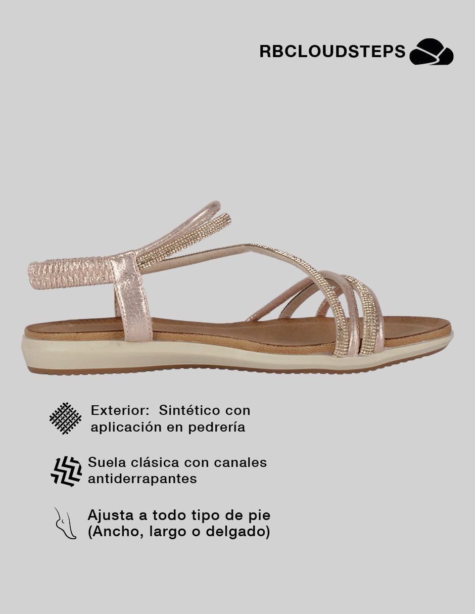 Sandalias de piso Hand made en Sintético – Rosa