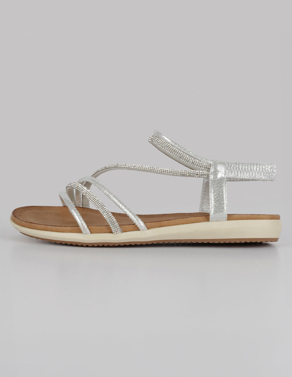 Sandalias de piso Hand made en Sintético – Plata