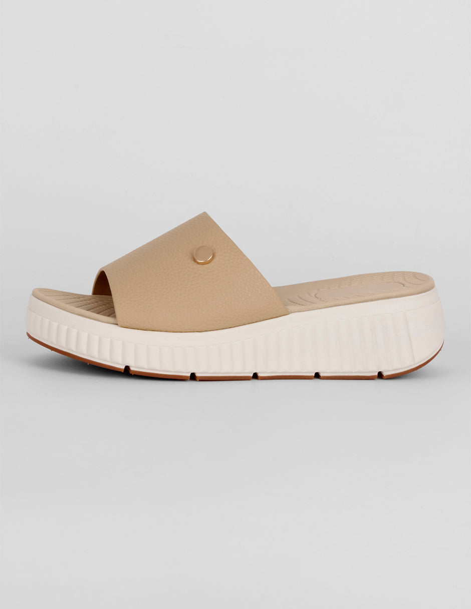 Sandalias con plataforma Exterior Sintético Color Beige Para Mujer De RBCOLLECTION