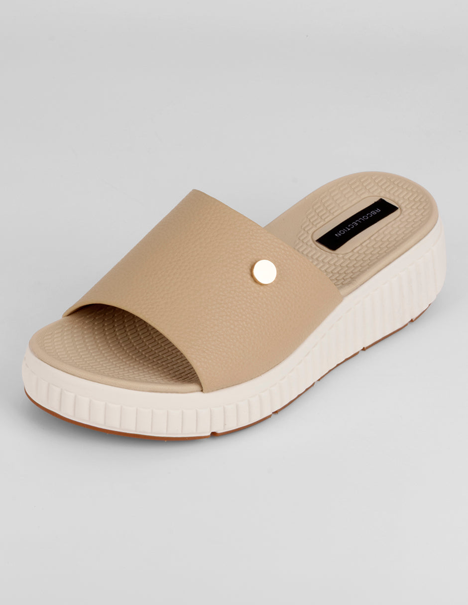 Sandalias con plataforma Naia en Sintético – Beige