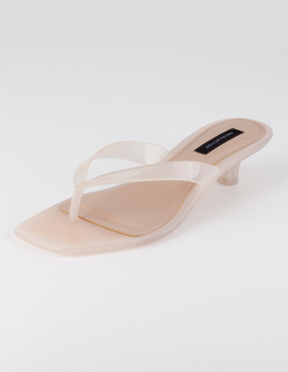 Sandalia con tacón Ave en Sintético – Beige