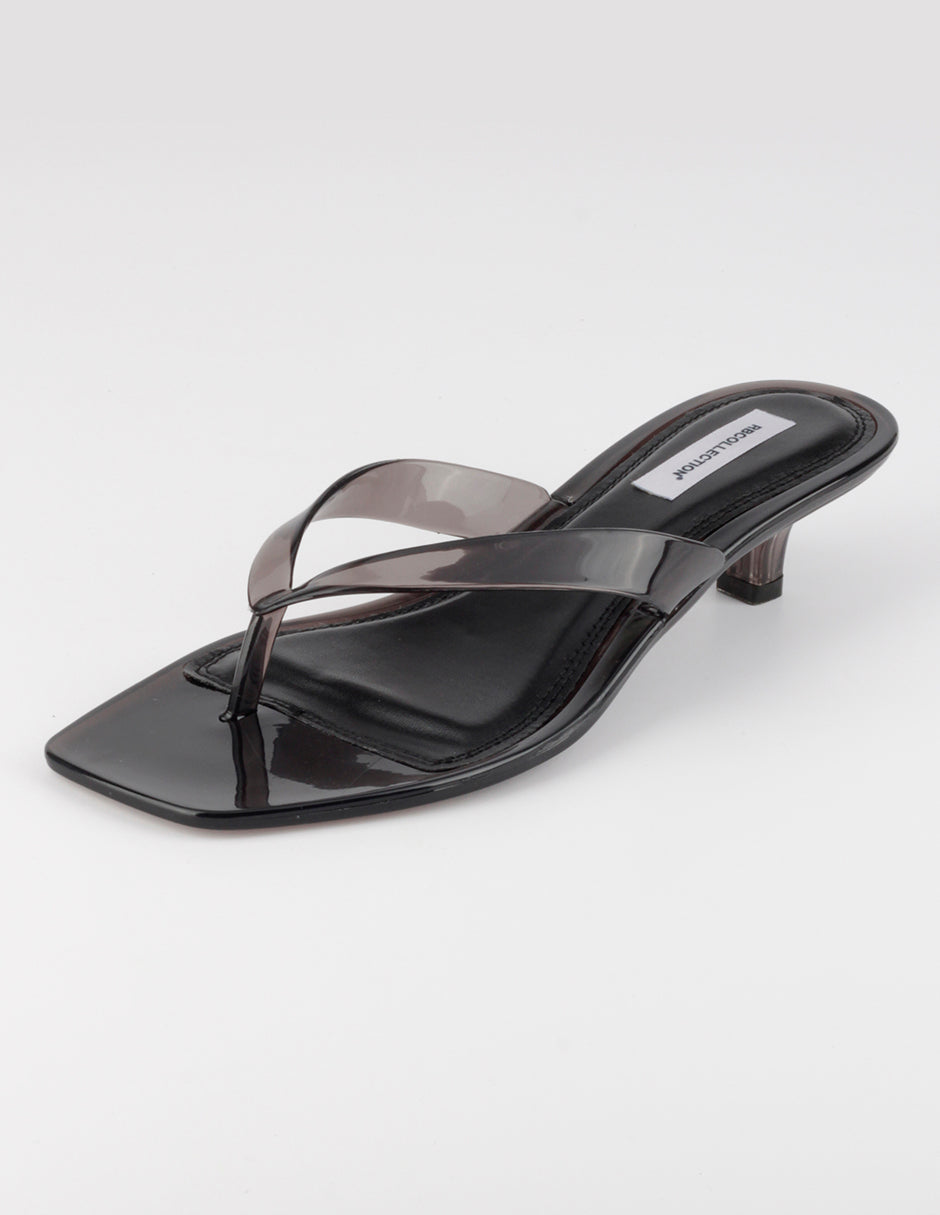 Sandalia con tacón Ave en Sintético – Negro
