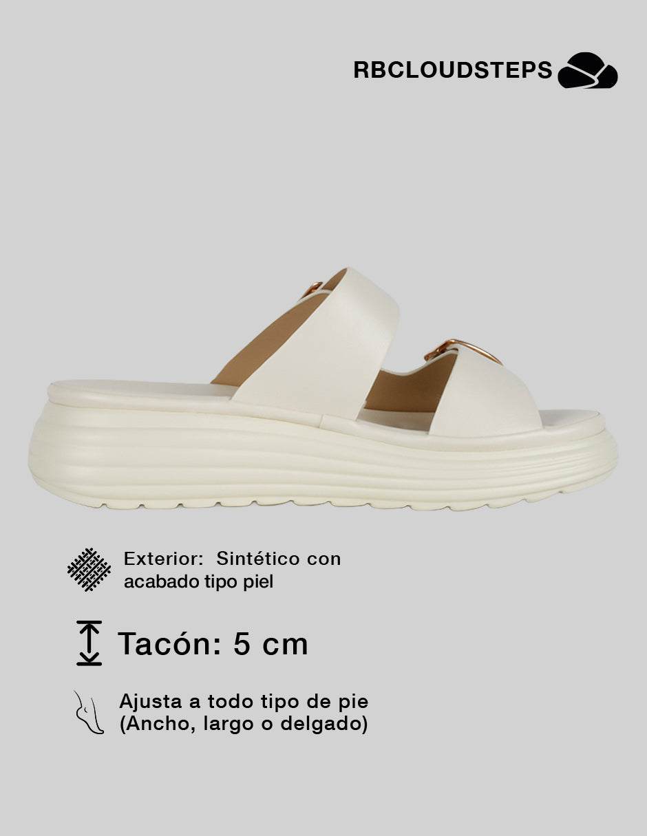 Sandalias con plataforma Steps en Sintético – Beige