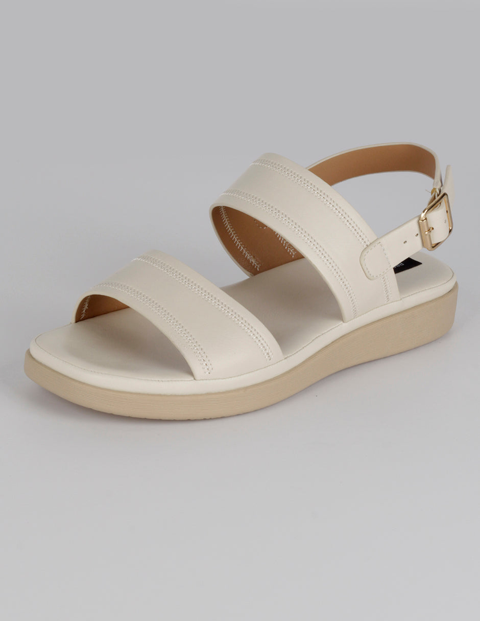Sandalias de piso Steps en Piel vegana – Beige