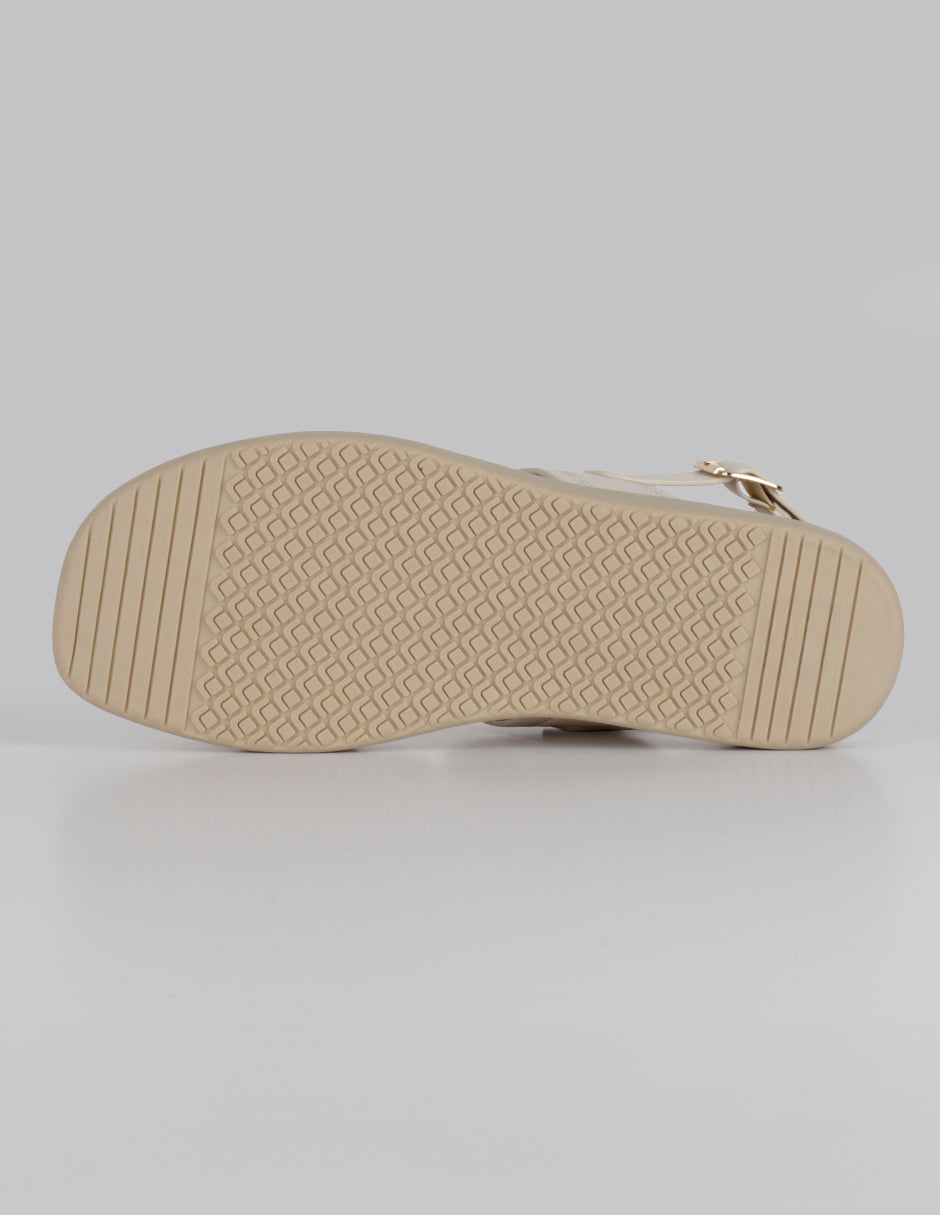 Sandalias de piso Steps en Piel vegana – Beige