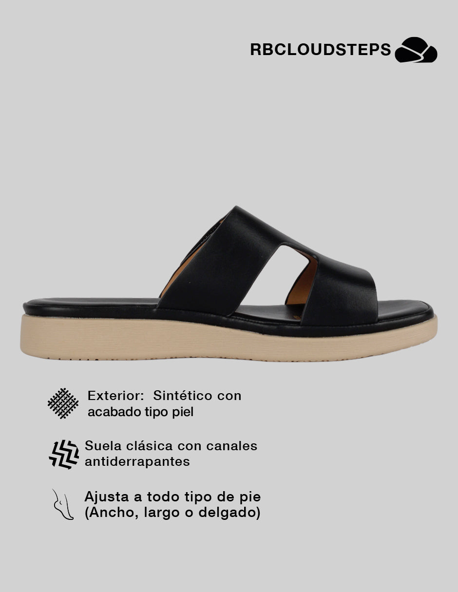 Sandalias de piso Steps en Sintético – Negro