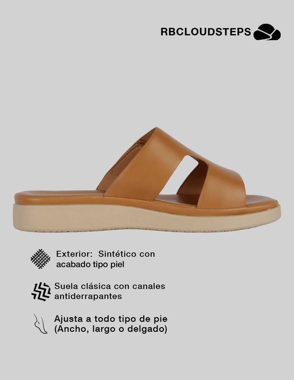 Sandalias de piso Steps en Sintético – Café