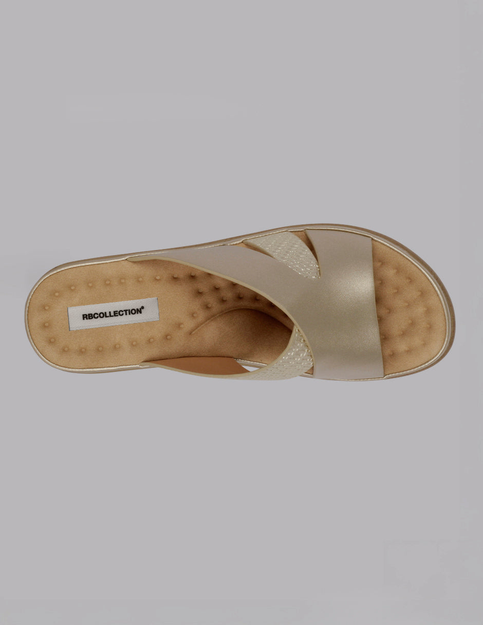 Sandalias con plataforma Steps en Sintético – Dorado