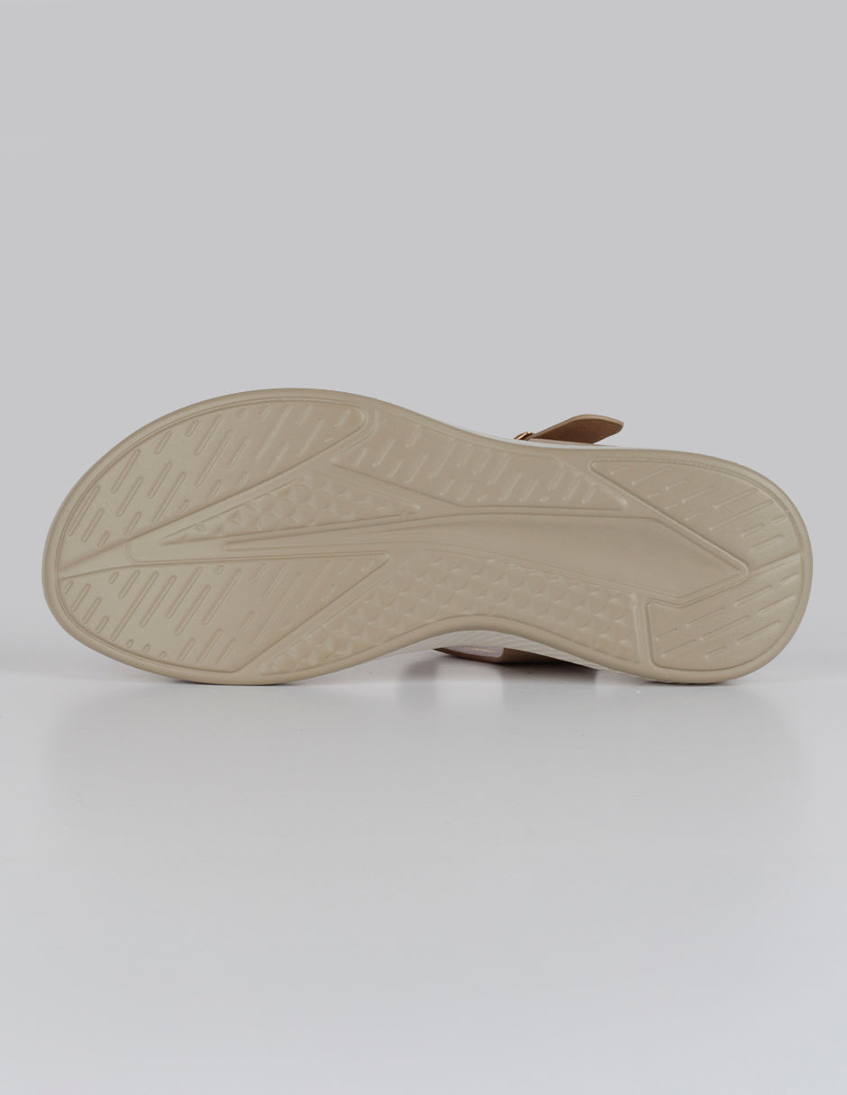 Sandalias de piso Steps en Piel vegana – Beige