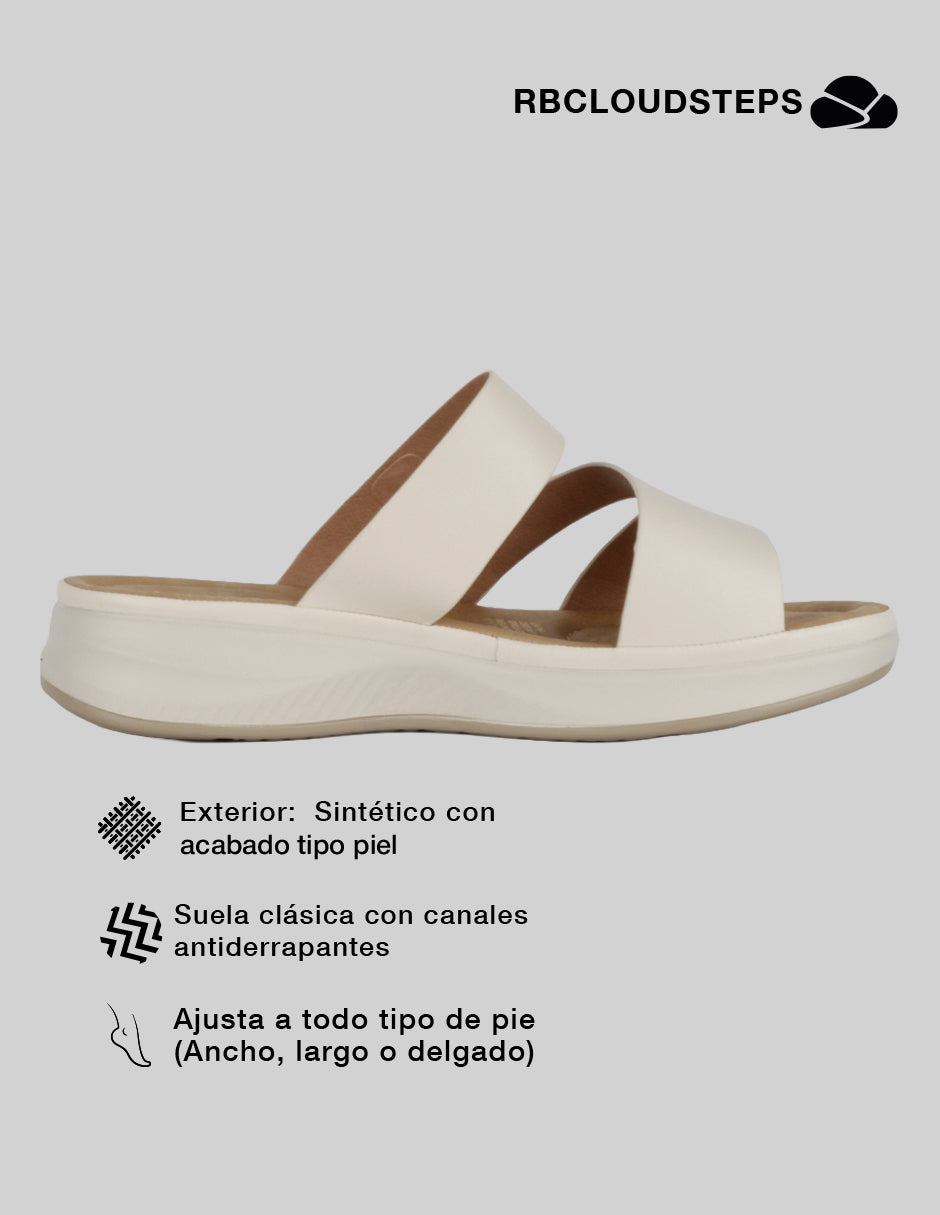 Sandalias de piso Steps en Sintético – Beige