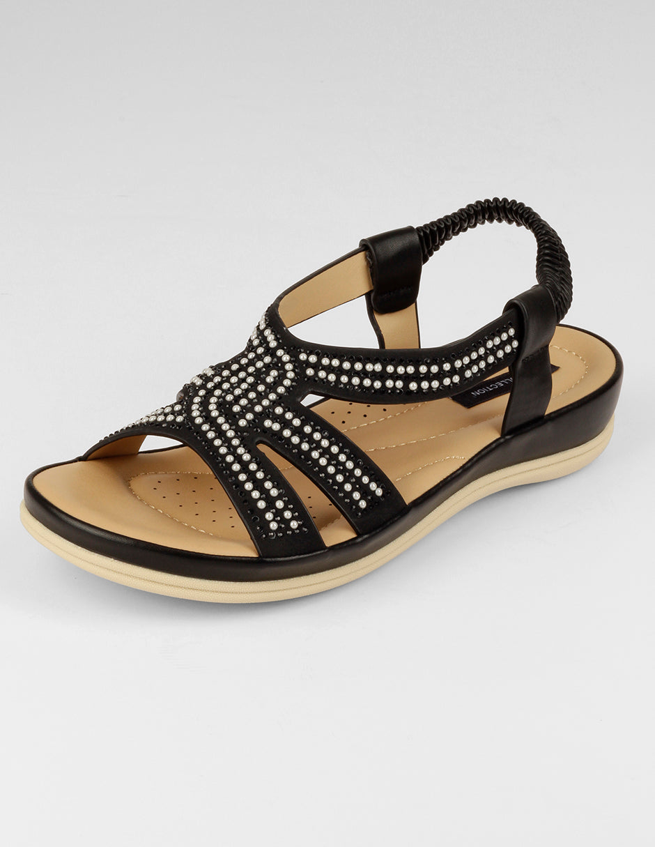 Sandalias de piso Steps en Sintético – Negro