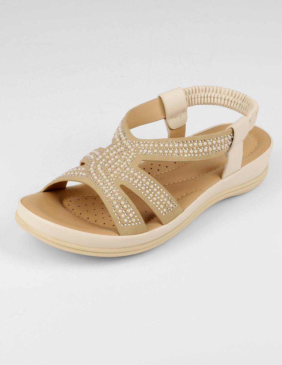 Sandalias de piso Steps en Sintético – Beige