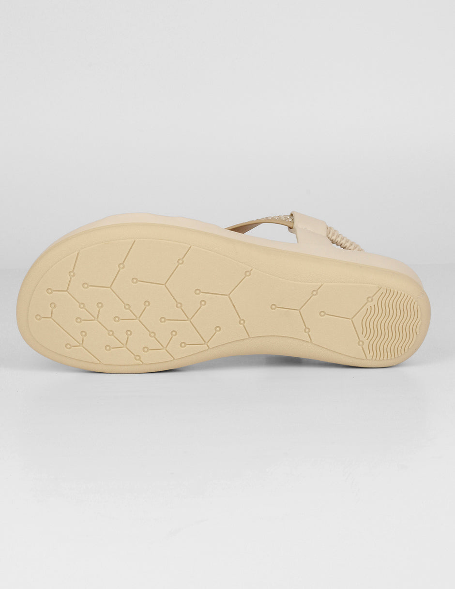 Sandalias de piso Steps en Sintético – Beige