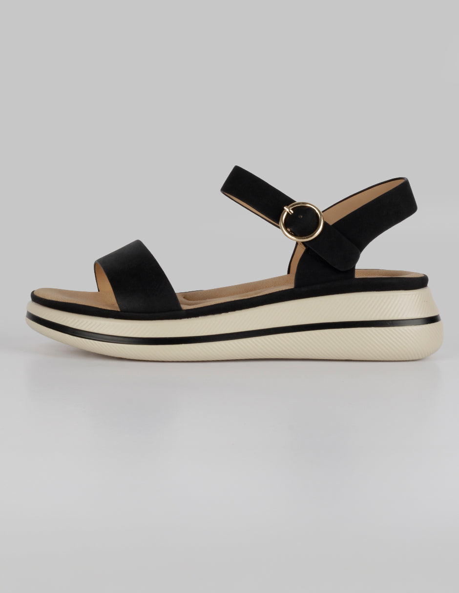 Sandalias con plataforma Steps en Sintético – Negro