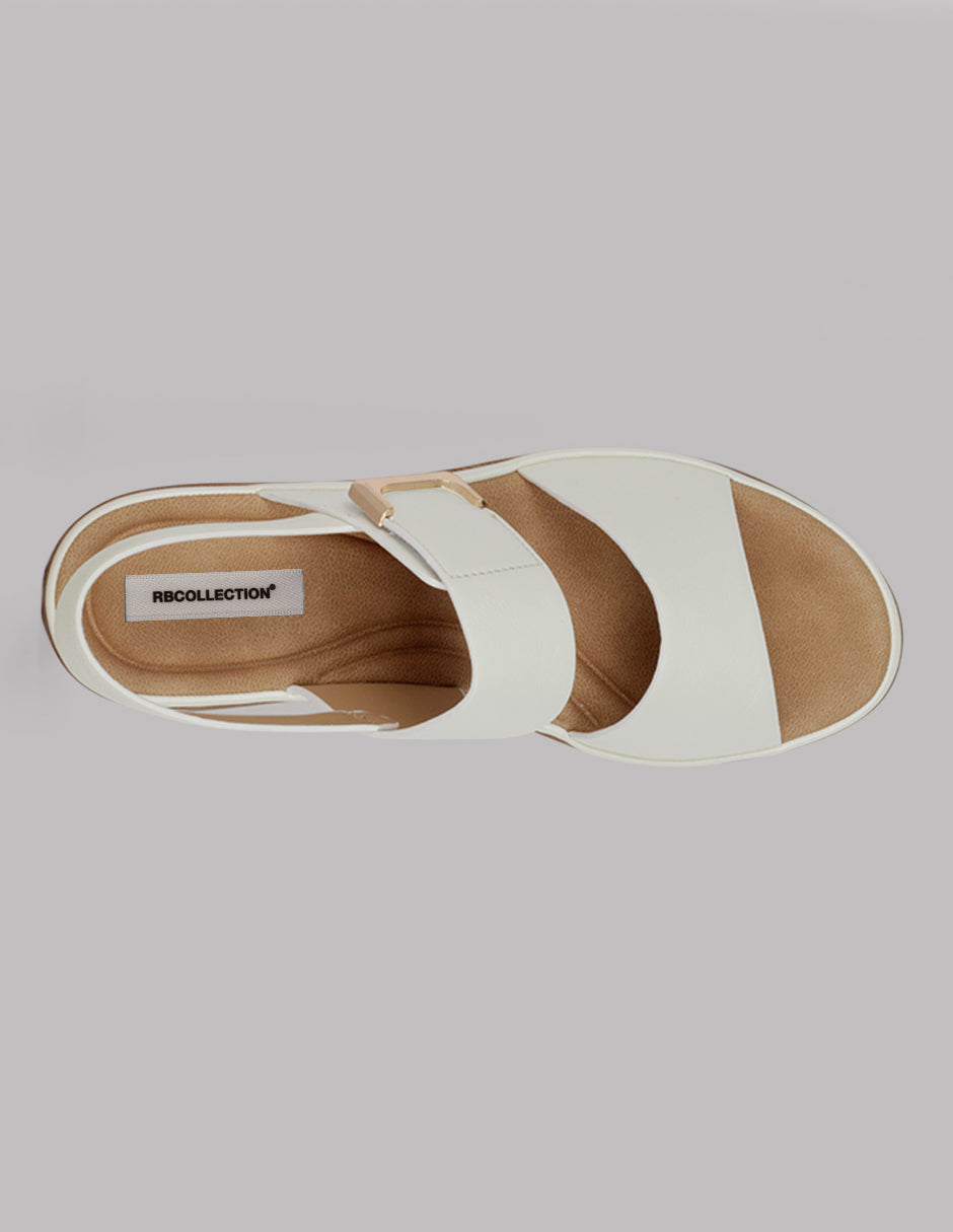 Sandalias con plataforma Steps en Piel vegana – Beige