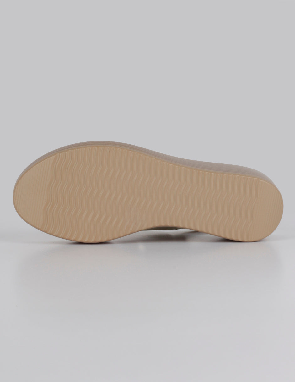 Sandalias con plataforma Steps en Piel vegana – Beige