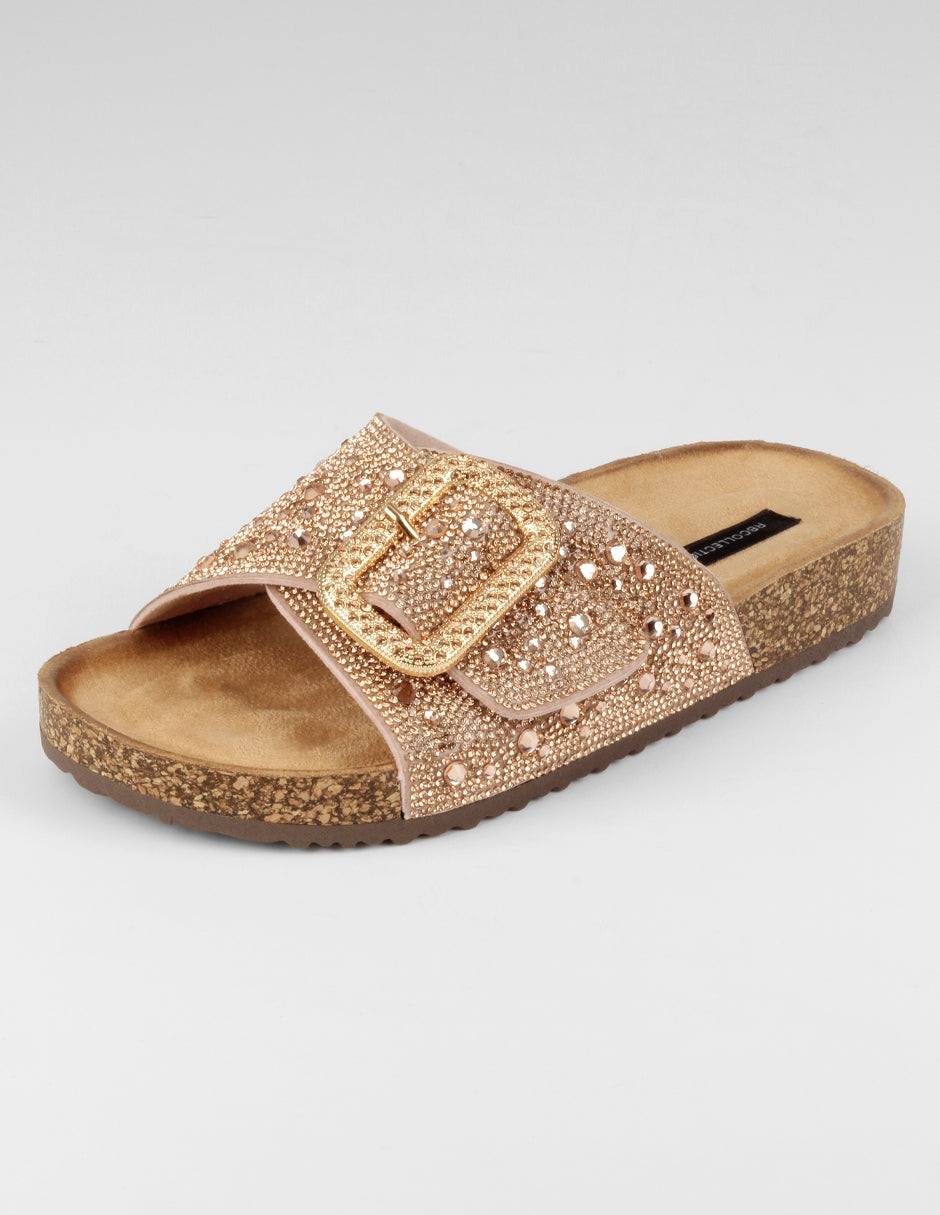 Sandalias de piso Steps en Sintético – Dorado