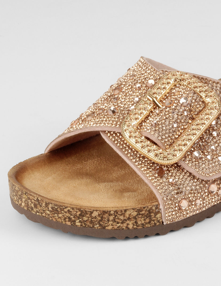 Sandalias de piso Steps en Sintético – Dorado