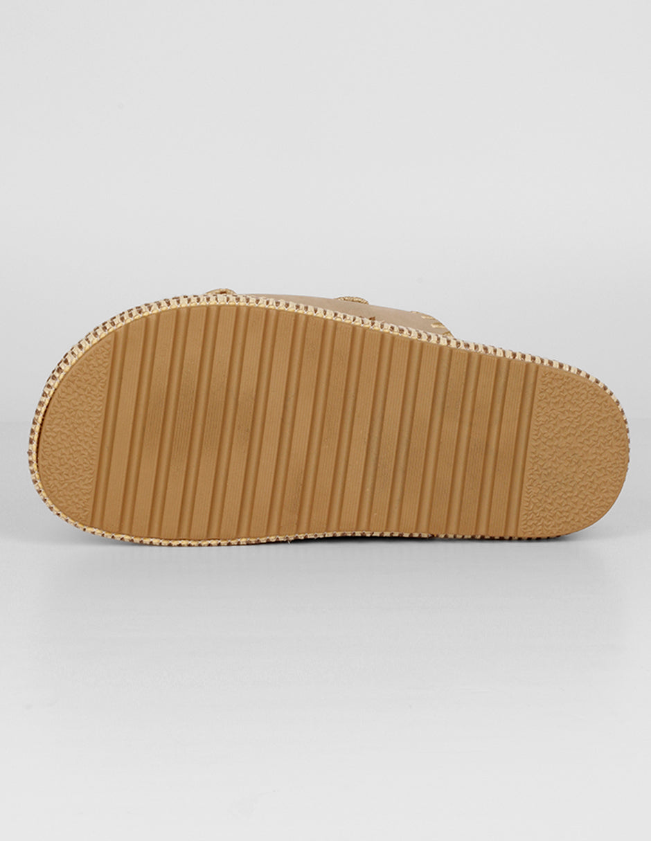 Sandalias con plataforma Yuri en Piel vegana – Café