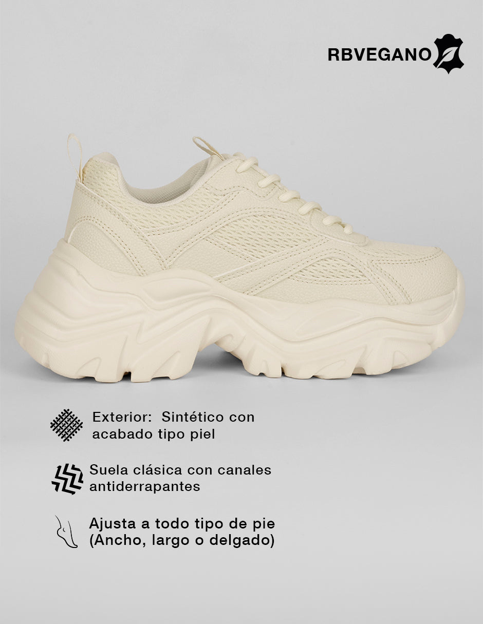 Tenis tipo deportivo  Highline en Textil – Latte
