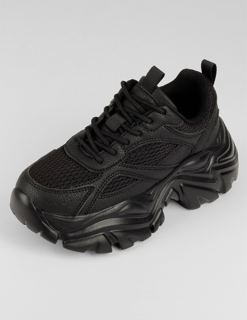 Tenis tipo deportivo  Highline en Textil – Negro