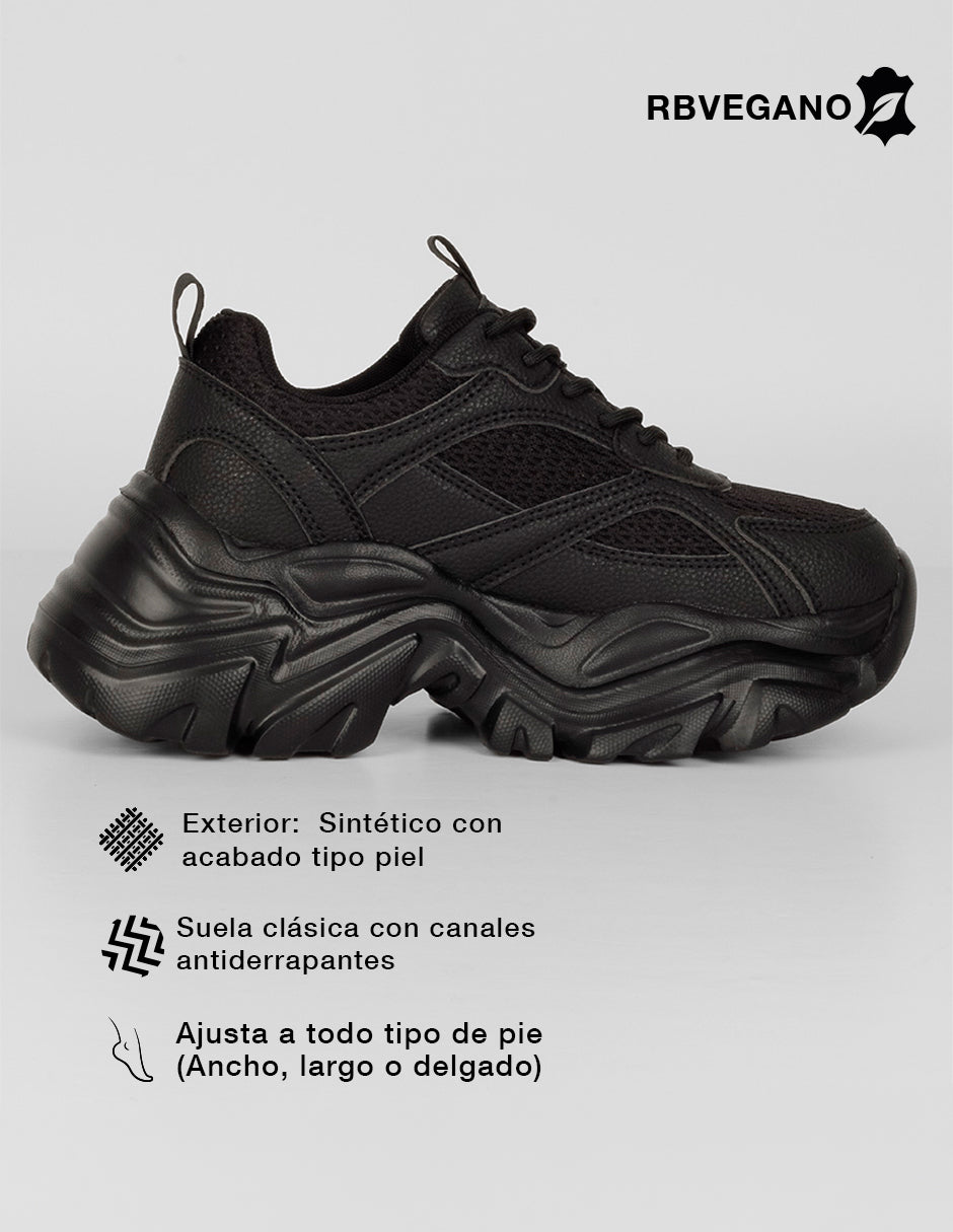 Tenis tipo deportivo  Highline en Textil – Negro