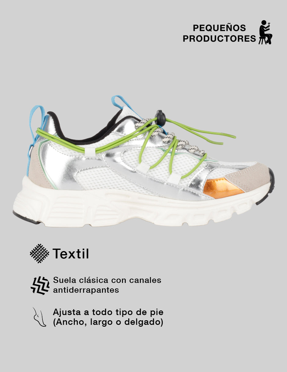 Tenis tipo deportivo  Highline en Textil – Multicolor