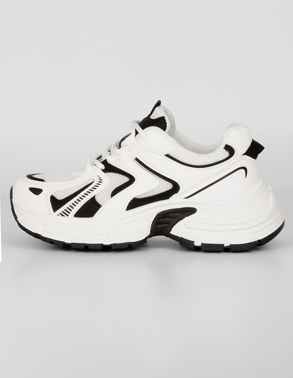 Tenis tipo deportivo Exterior Textil Color Blanco Para Mujer De RBCOLLECTION
