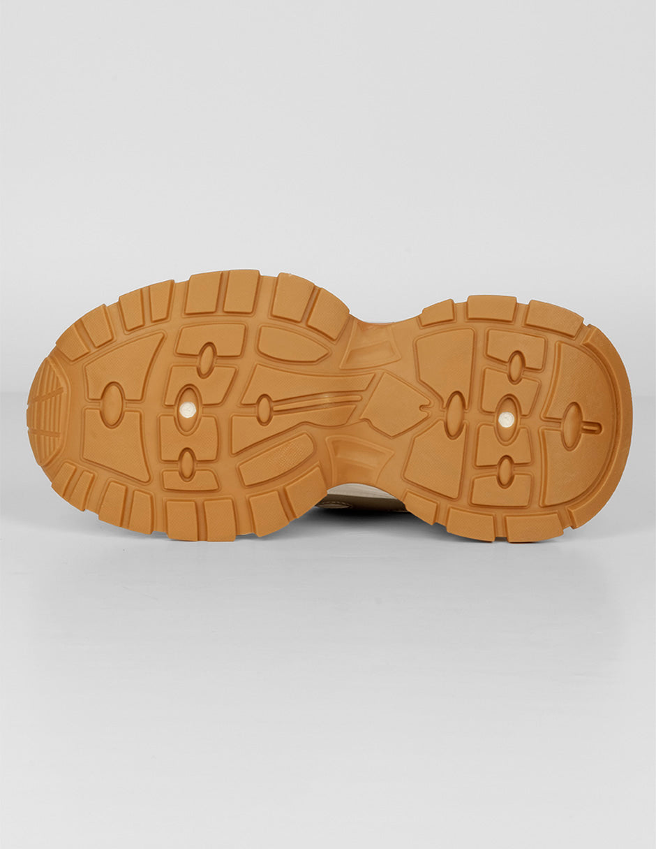 Tenis tipo deportivo  Highline en Textil – Dorado