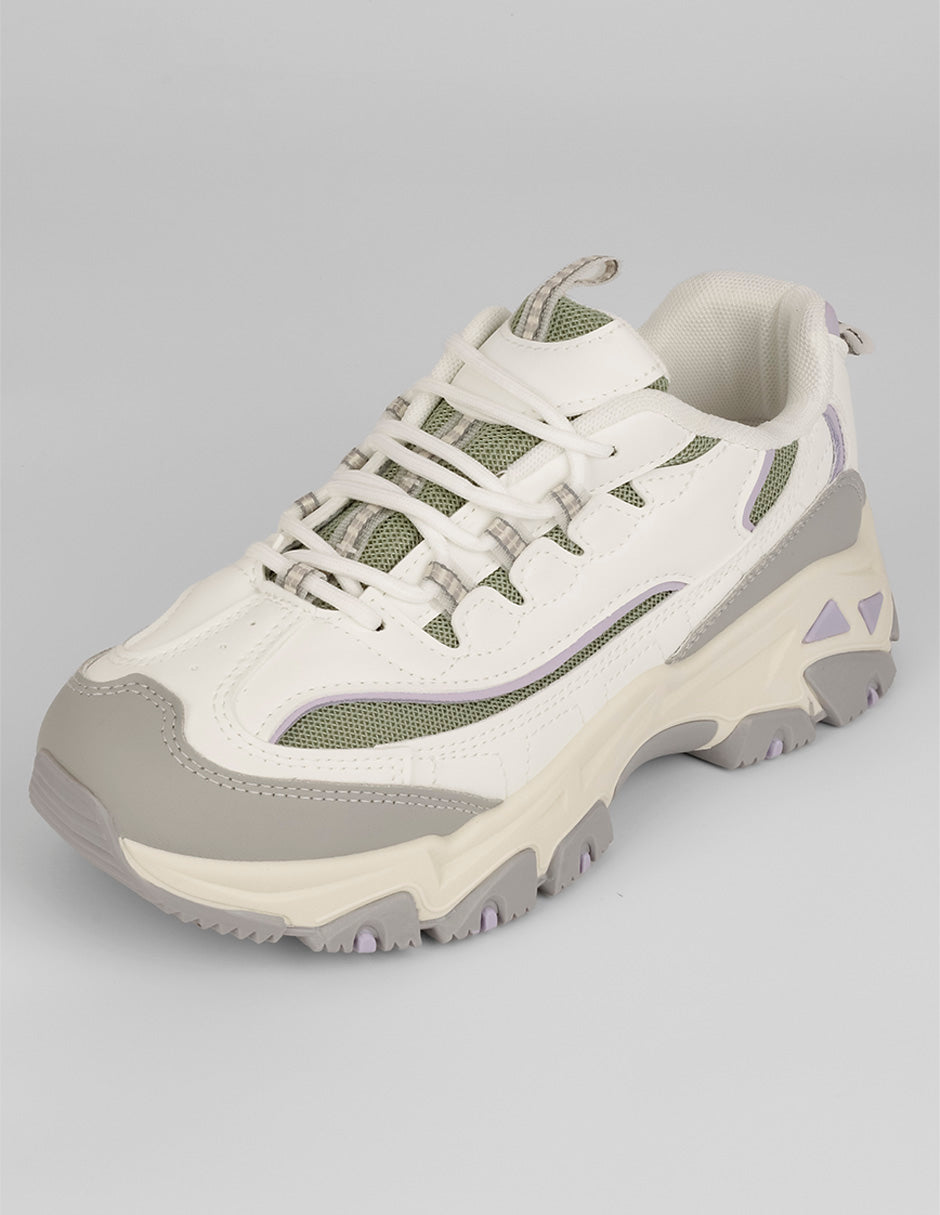 Tenis tipo deportivo  Highline en Sintético – Blanco