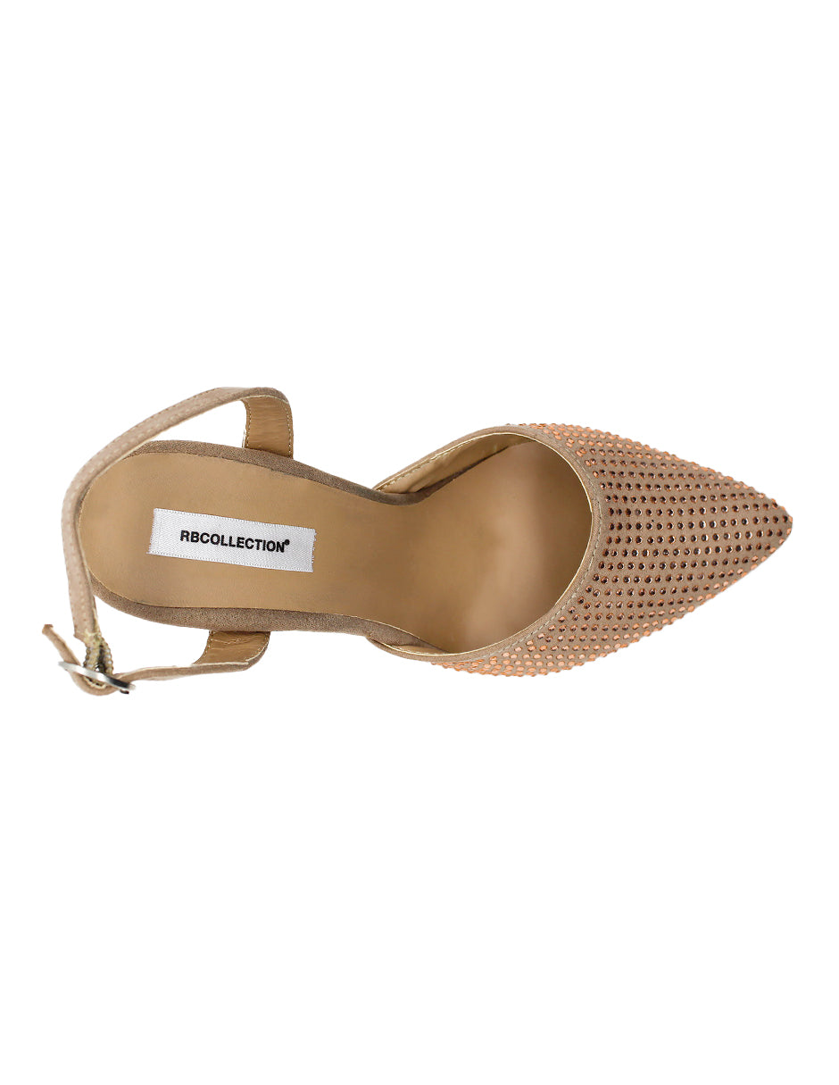 Zapatillas Exterior Textil Color Beige  Para Mujer De RBCOLLECTION