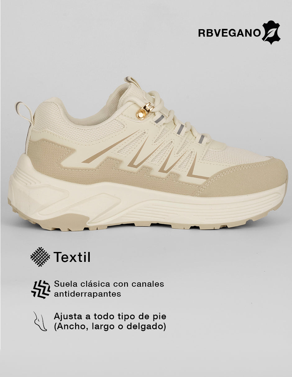 Tenis tipo deportivo  Highline en Textil – Latte