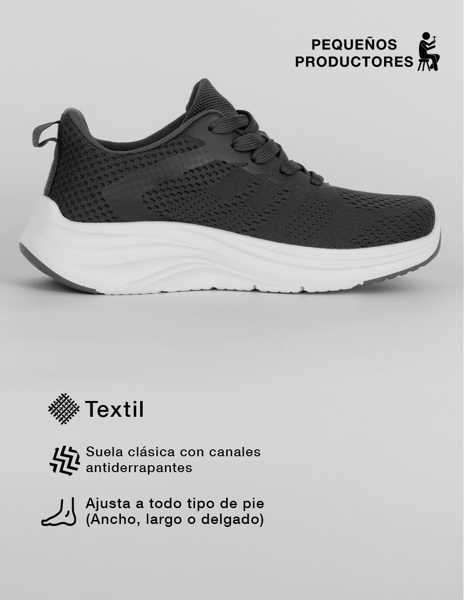 Tenis para entrenamiento Sport en Textil – Gris