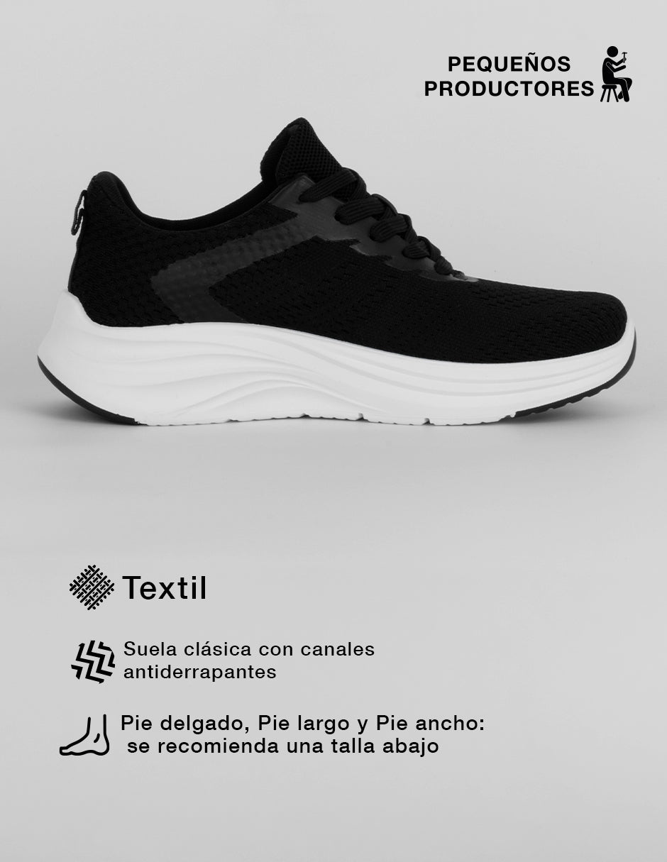 Tenis para entrenamiento Sport en Textil – Negro