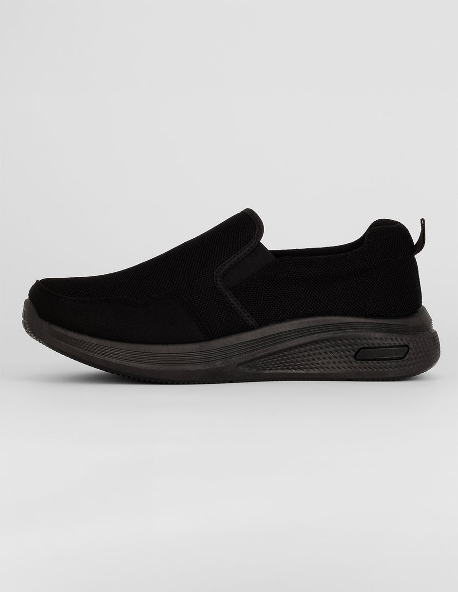 Tenis tipo deportivo Exterior Textil Color Negro Para Hombre De RBCOLLECTION
