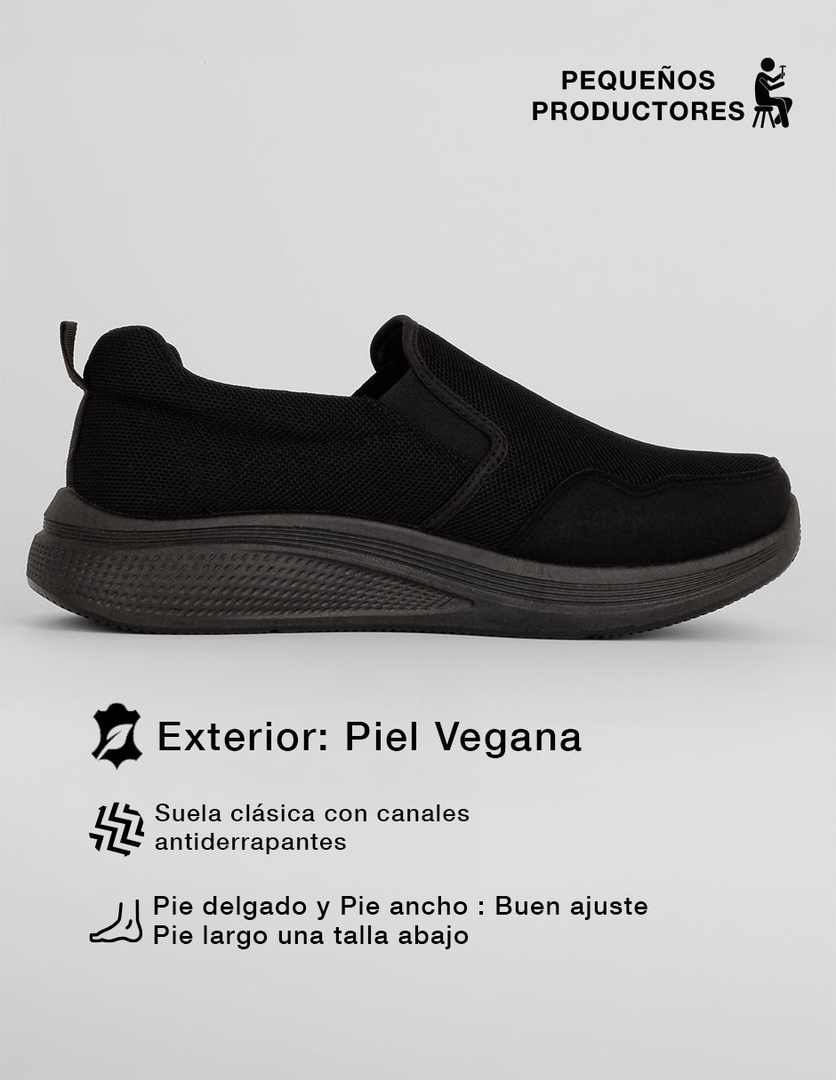 Tenis tipo deportivo TRX en Textil – Negro