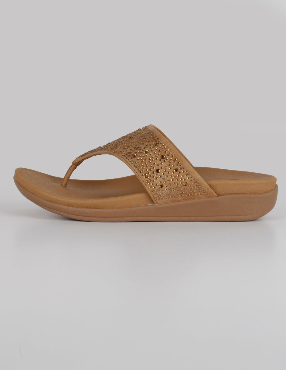 Sandalias de piso Steps en Sintético – Café