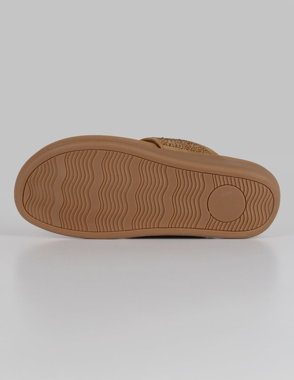 Sandalias de piso Steps en Sintético – Café