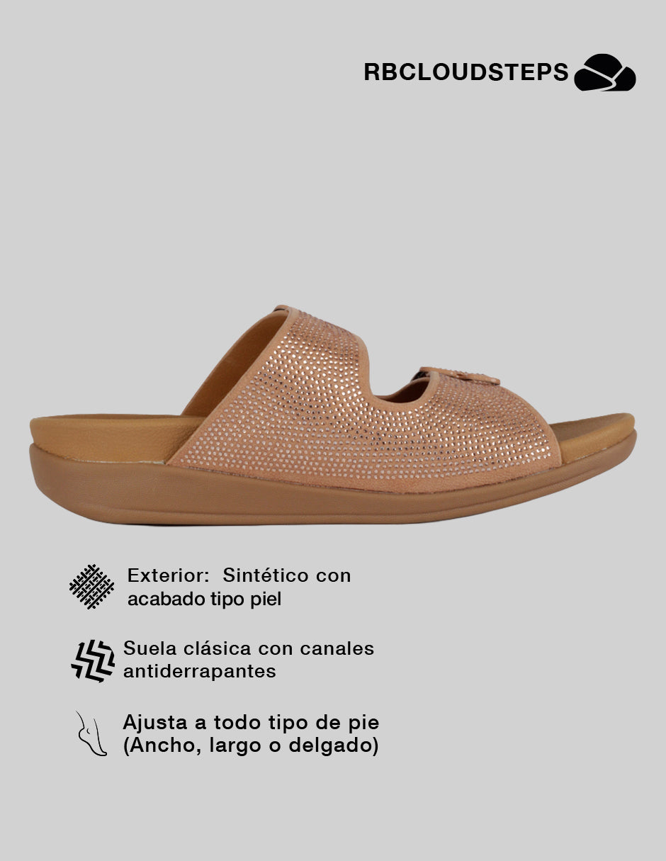 Sandalias de piso Steps en Sintético – Rosa